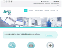 Tablet Screenshot of clinicaabreu.com.do
